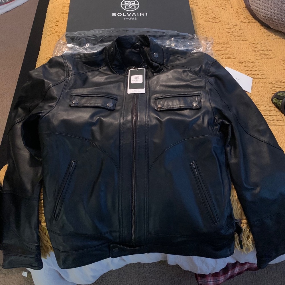 Bolivian Paris: men’s  lamb skin riding jacket